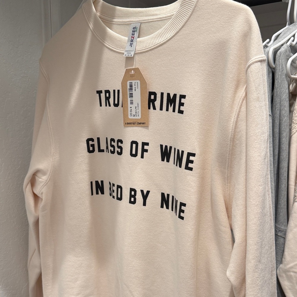 Cream Graphic Sweatshirt